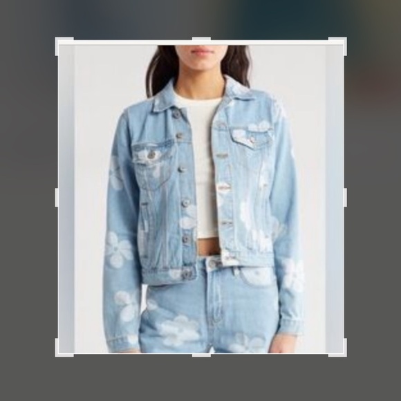 Flying Angel Denim Short Jacket.size small - Picture 1 of 8